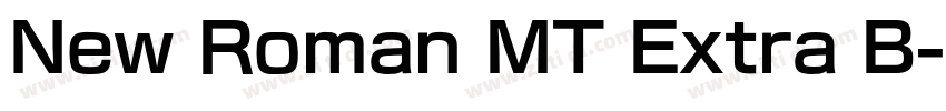 New Roman MT Extra B字体转换